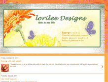 Tablet Screenshot of lorileedesigns.blogspot.com