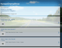 Tablet Screenshot of koreandramashow.blogspot.com