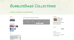 Desktop Screenshot of bubblebagcollections.blogspot.com