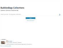 Tablet Screenshot of bubblebagcollections.blogspot.com