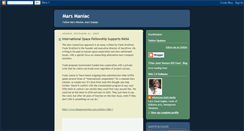 Desktop Screenshot of mars-maniac.blogspot.com