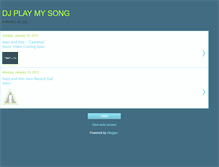 Tablet Screenshot of djplaymysong.blogspot.com