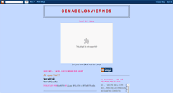 Desktop Screenshot of cenadelosviernes.blogspot.com