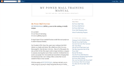 Desktop Screenshot of mypowermalltraining.blogspot.com