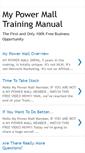 Mobile Screenshot of mypowermalltraining.blogspot.com
