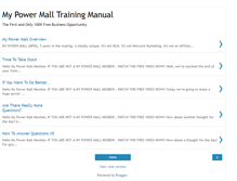 Tablet Screenshot of mypowermalltraining.blogspot.com