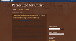 Desktop Screenshot of persecutedfourchrist.blogspot.com