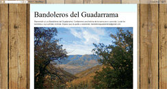 Desktop Screenshot of bandolerosdelguadarrama.blogspot.com