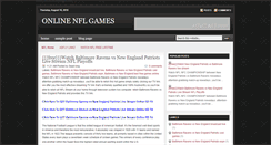 Desktop Screenshot of onlinenflgames.blogspot.com