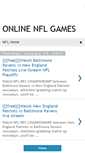 Mobile Screenshot of onlinenflgames.blogspot.com