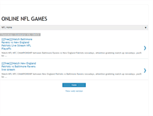 Tablet Screenshot of onlinenflgames.blogspot.com