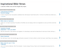 Tablet Screenshot of inspirationalbibleverses.blogspot.com