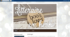 Desktop Screenshot of litteraire-en-herbe.blogspot.com