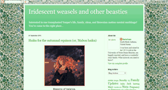 Desktop Screenshot of iridescentweasels.blogspot.com