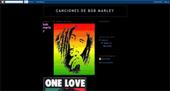 Desktop Screenshot of cancionesdebobmarley.blogspot.com