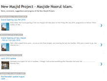 Tablet Screenshot of masjidenoorulislam.blogspot.com