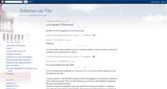 Desktop Screenshot of palavrasemvao.blogspot.com