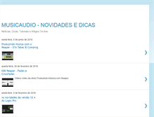 Tablet Screenshot of musicaudio-dicas.blogspot.com