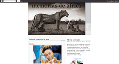 Desktop Screenshot of africamemorias.blogspot.com