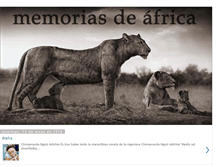 Tablet Screenshot of africamemorias.blogspot.com