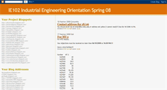 Desktop Screenshot of ie102-spring08.blogspot.com