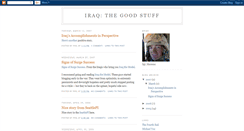 Desktop Screenshot of iraqthegoodstuff.blogspot.com