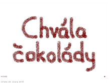 Tablet Screenshot of chvalacokolady.blogspot.com