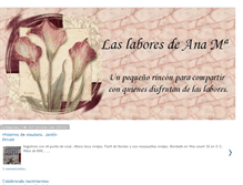 Tablet Screenshot of laslaboresdeanamaria.blogspot.com