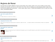 Tablet Screenshot of mujeresdehonor.blogspot.com