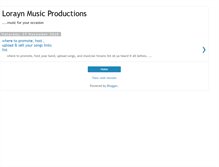 Tablet Screenshot of lorayn-music-productions.blogspot.com