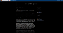 Desktop Screenshot of bumpinglines.blogspot.com