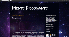 Desktop Screenshot of mentedissonante.blogspot.com