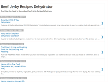 Tablet Screenshot of beef-jerky-recipes-dehydrator.blogspot.com