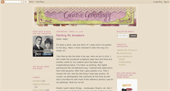 Desktop Screenshot of creativegenealogy.blogspot.com