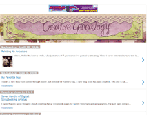 Tablet Screenshot of creativegenealogy.blogspot.com
