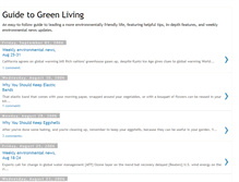 Tablet Screenshot of guidetogreenliving.blogspot.com