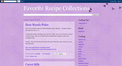 Desktop Screenshot of favoriterecipecollections.blogspot.com