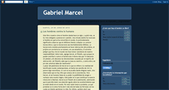 Desktop Screenshot of filosofiadegabrielmarcel.blogspot.com