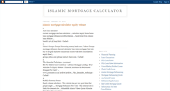 Desktop Screenshot of islamicmortgagecalculator-69.blogspot.com