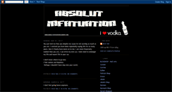 Desktop Screenshot of absolut-infatuation.blogspot.com