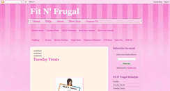 Desktop Screenshot of fitnfrugal.blogspot.com