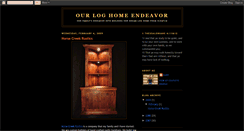 Desktop Screenshot of ourloghomeendeavor.blogspot.com