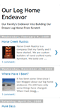 Mobile Screenshot of ourloghomeendeavor.blogspot.com