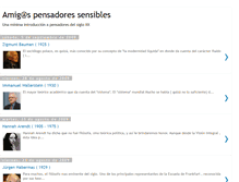 Tablet Screenshot of amigospensadoressensibles.blogspot.com