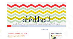 Desktop Screenshot of ohhthat.blogspot.com