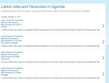 Tablet Screenshot of latestjobsandvacanciesinuganda.blogspot.com