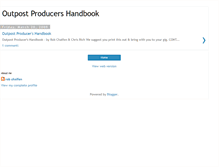 Tablet Screenshot of outpostproducershandbook.blogspot.com