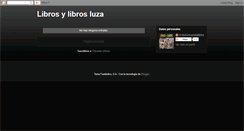 Desktop Screenshot of librosylibros-luza.blogspot.com