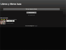 Tablet Screenshot of librosylibros-luza.blogspot.com