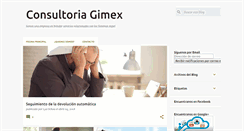 Desktop Screenshot of consultoria-gimex.blogspot.com